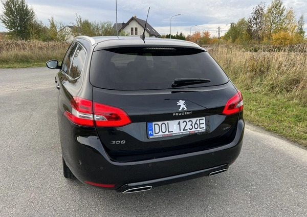 Peugeot 308 cena 57990 przebieg: 155960, rok produkcji 2016 z Oleśnica małe 781